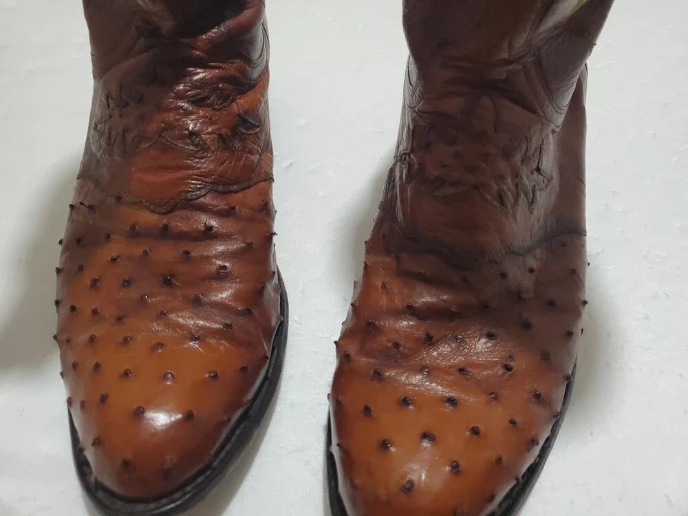 Lucchese 1883 Men’s 11.5 D Cogniac Brown Ostrich Boots
